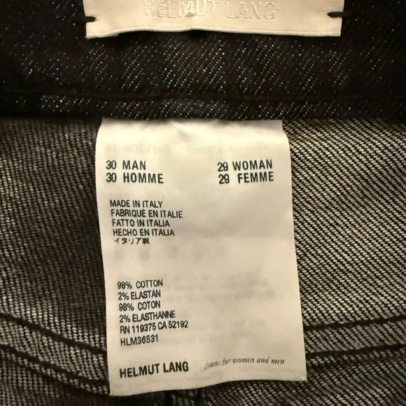 Helmut Lang Black Flare Jeans - Picture 3 of 3